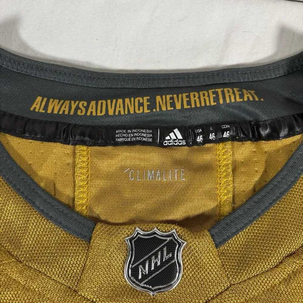 Adidas Vegas Golden Knights Mark Stone #61 Jersey Size 46 Gold NHL